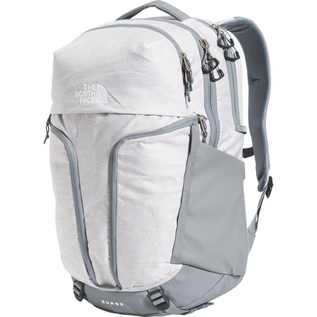 (取寄) ノースフェイス レディース サージ 31L バックパック - ウィメンズ The North Face women Surge 31L Backpack - Women's TNF White Metallic Melange/Mid Grey-NPFの通販は