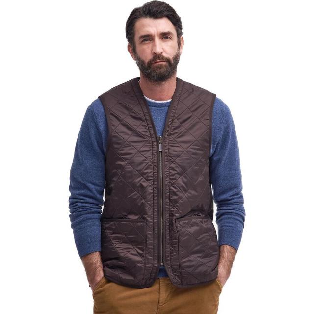 (取寄) バブアー メンズ ポーラーキルト ウェストコート ジップ-イン ライナー ベスト - メンズ Barbour men Polarquilt Waistcoat Zip-In Liner Vest - Men's Dark Brown