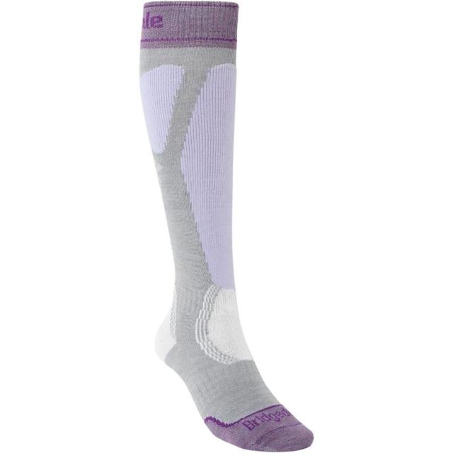 (取寄) ブリッジデール レディース スキー イージー オン メリノ エンデュランス ソックス - ウィメンズ Bridgedale women Ski Easy On Merino Endurance Sock - Women's Grey/Lilac