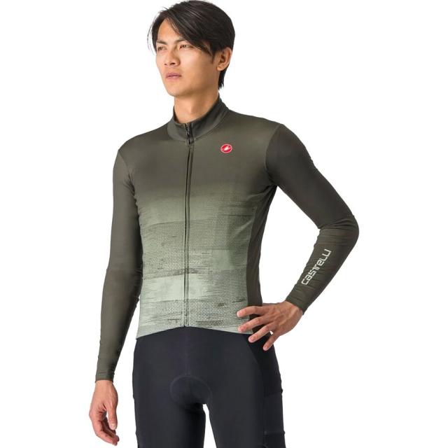 (取寄) カステリ メンズ アンリミテッド サーマル ジャージ - メンズ Castelli men Unlimited Thermal Jersey - Men's Deep Green/Defender Greenの通販は 34,250円