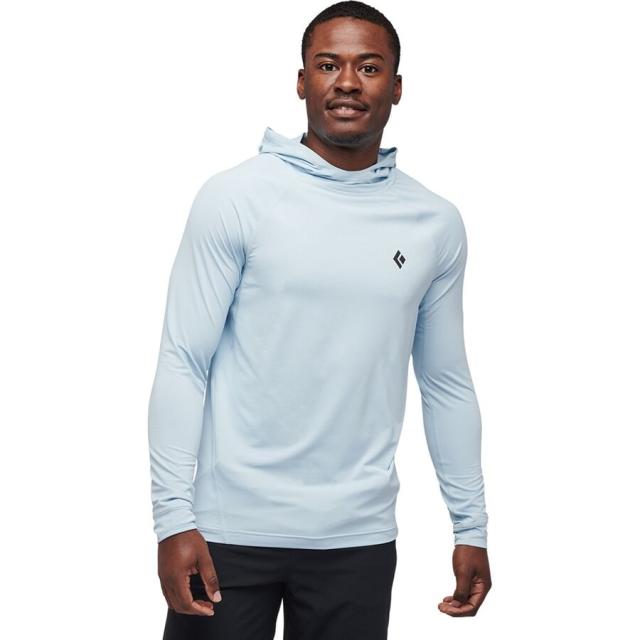 (取寄) ブラックダイヤモンド メンズ アルペングロー フーデット シャツ - メンズ  men Alpenglow Hooded Shirt - Men's Belay Blue