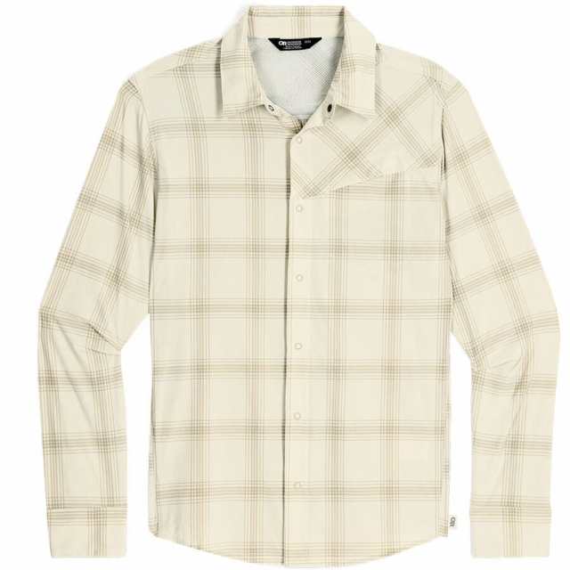 (取寄) アウトドア リサーチ メンズ アストロマン ロング-スローブ サン シャツ - メンズ Outdoor Research men Astroman Long-Sleeve Sun Shirt - Men's Oyster Plaidの通販は