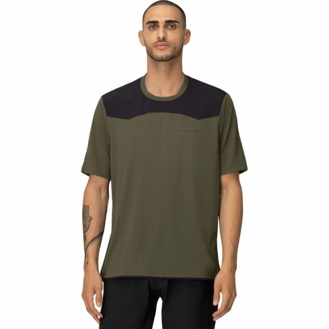 (取寄) ノローナ メンズ シーボットン イコライザー テック T-シャツ - メンズ Norrona men Skibotn Equaliser Tech T-Shirt - Men's Olive Nightの通販は