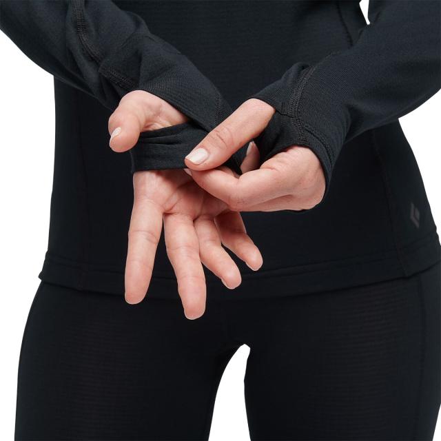 (取寄) ブラックダイヤモンド レディース コウフィシェント Lt 1/4-ジップ プルオーバー - ウィメンズ  women Coefficient LT 1/4-Zip Pullover - Women's Black