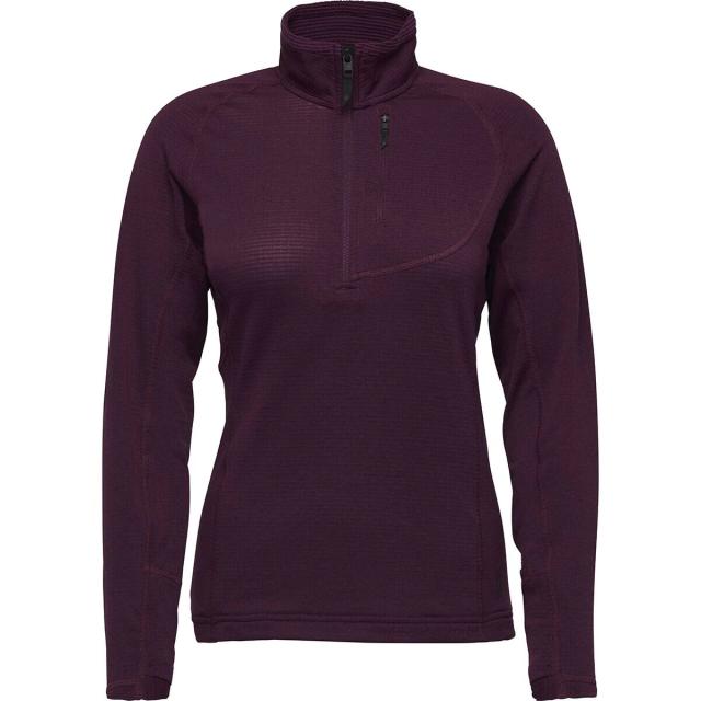 (取寄) ブラックダイヤモンド レディース コウフィシェント Lt 1/4-ジップ プルオーバー - ウィメンズ  women Coefficient LT 1/4-Zip Pullover - Women's Black