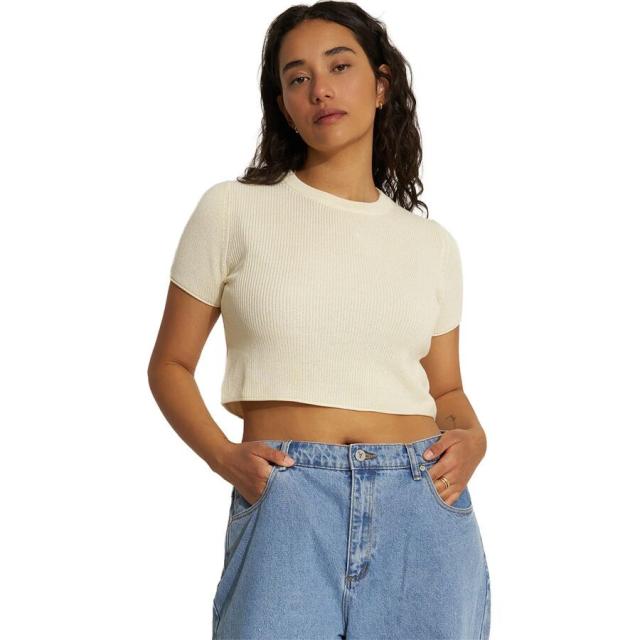 (取寄) レディース ザ ニット T-シャツ - ウィメンズ Callahan women The Knit T-Shirt - Women's Creme