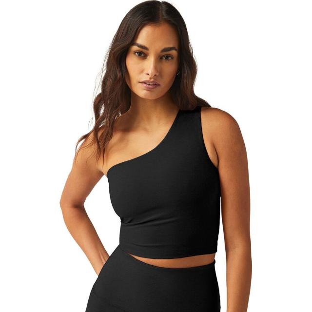 (取寄) ビヨンドヨガ レディース スペースダイ ザ ボールド ショルダー クロップド タンク トップ - ウィメンズ Beyond Yoga women Spacedye The Bold Shoulder Cropped Tank Top - Women's Darkest Night