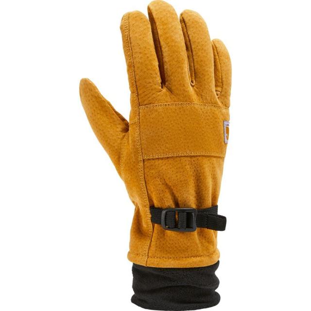 (取寄) レザー シャルパラインド グローブ Carhartt Gloves Leather Sherpa-Lined Glove Barley