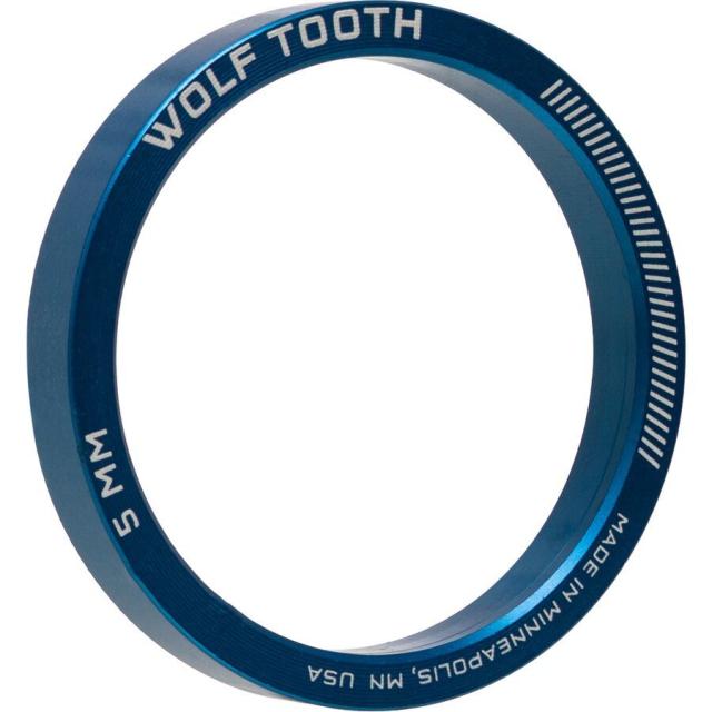 (取寄) ウルフトゥースコンポーネンツ プレシジョン ヘッドセット スペーサー - 5-パック Wolf Tooth Components Precision Headset Spacer - 5-Pack Blueの通販は