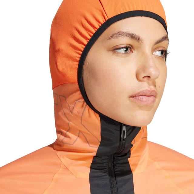 (取寄) アディダステレックス レディース テックロック ウルトラライト 1/2-ジップ フーデット フリース ジャケット - ウィメンズ Adidas TERREX women Techrock Ultralight 1/2-Zip Hooded Fleece Jacket - Women's Semi Impact Orange/Amber Tint