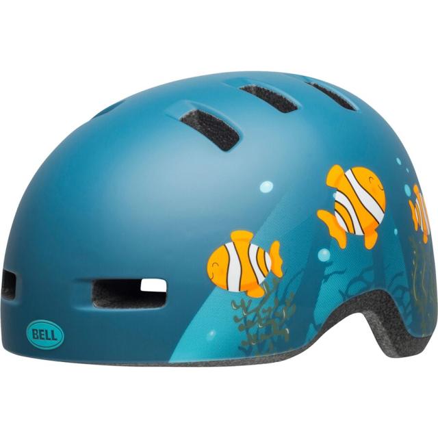 (取寄) ベル キッズ リル リッパー ヘルメット - キッズ Bell kids Lil Ripper Helmet - Kids' Clown Fish Matte Grey/Blue