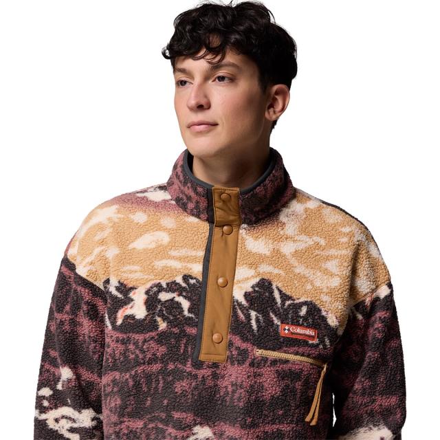 (取寄) コロンビア メンズ ヘルベティア リ プリンテッド 1/2-スナップ フリース - メンズ Columbia men Helvetia II Printed 1/2-Snap Fleece - Men's Camel Brown Sisters