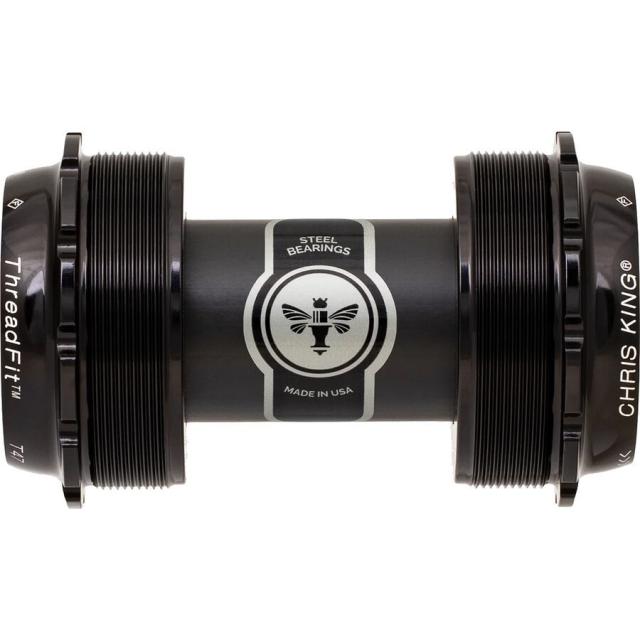 (取寄) クリスキング スレッドフィット T47-24x ボトム ブラケット Chris King ThreadFit T47-24x Bottom Bracket Matte Black