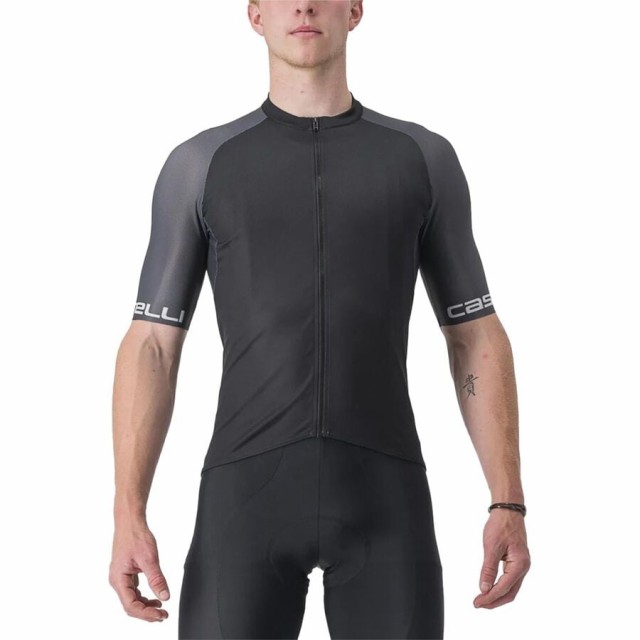 (取寄) カステリ メンズ エントラータ ヴィ ジャージ - メンズ Castelli men Entrata VI Jersey - Men's Light Black/Dark Gray-Silver Grayの通販は 19,520円