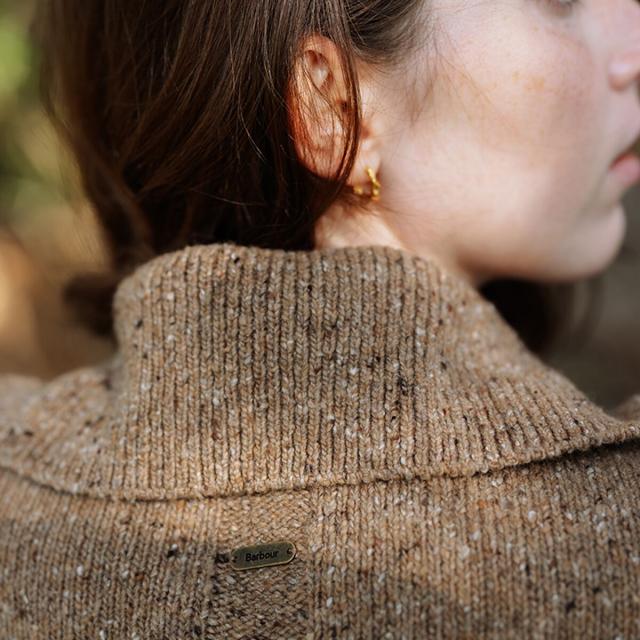 (取寄) バブアー レディース 1/2-ジップ ニット セーター - ウィメンズ Barbour women Lavensdale 1/2-Zip Knit Sweater - Women's Honey