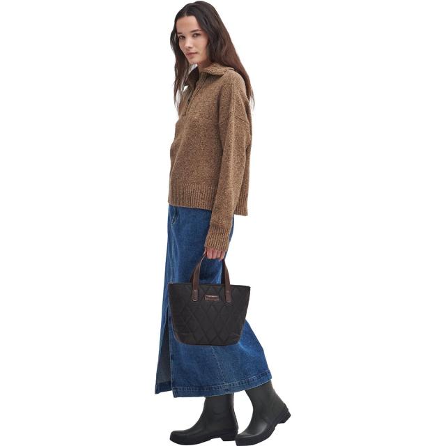 (取寄) バブアー レディース 1/2-ジップ ニット セーター - ウィメンズ Barbour women Lavensdale 1/2-Zip Knit Sweater - Women's Honey