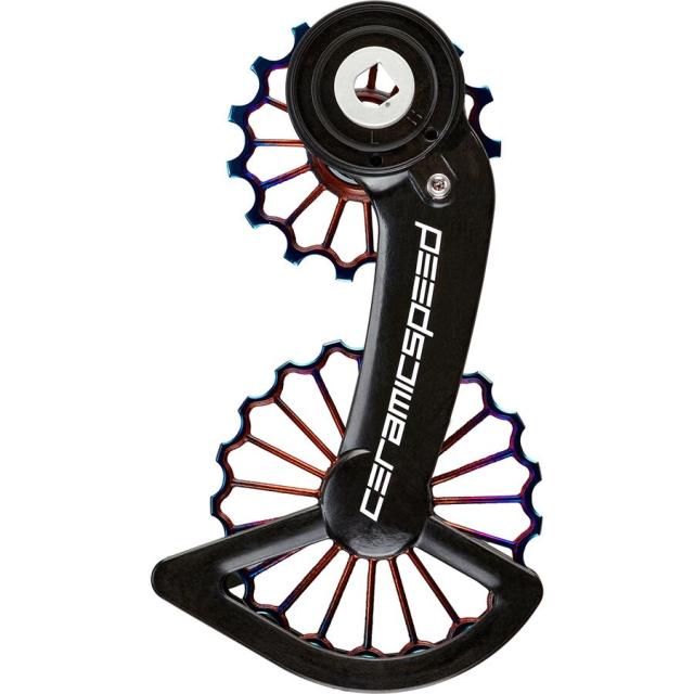 (取寄) セラミックスピード OSPW 3D ホロウ ティー オイル スリック PVD CTD CeramicSpeed OSPW 3D Hollow Ti Oil Slick PVD Ctd Red/Force Axsの通販は