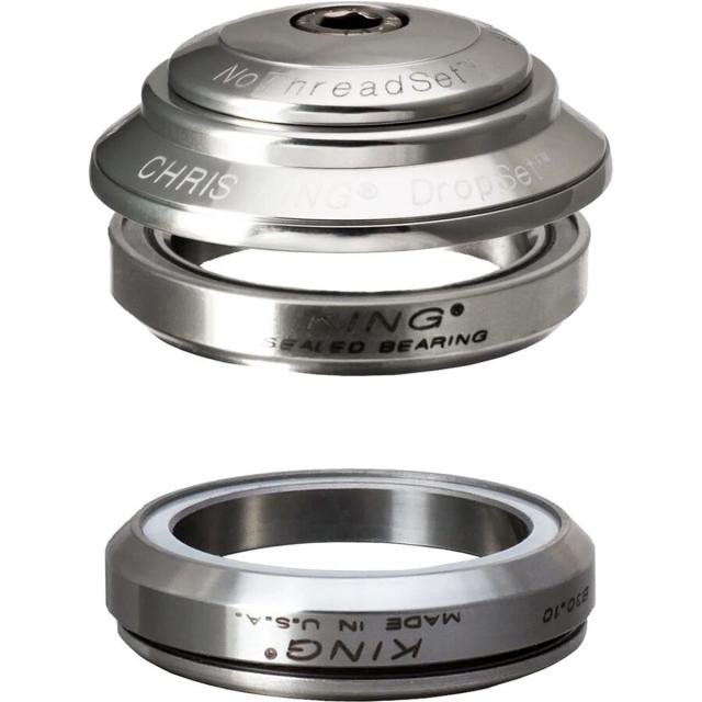 (取寄) クリスキング ドロップセット 4 ヘッドセット Chris King Dropset 4 Headset Silver