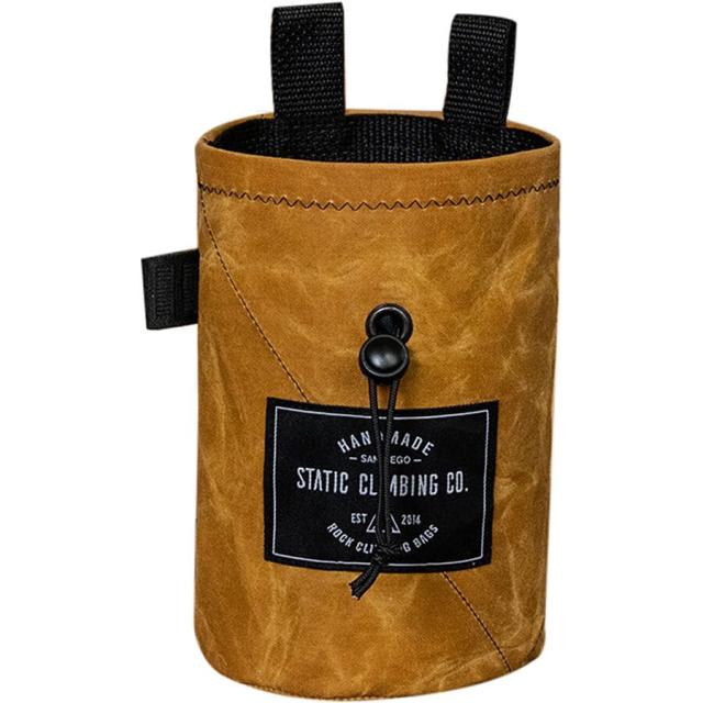 (取寄) スタティック ワックスド キャンバス チョーク バッグ STATIC Waxed Canvas Chalk Bag Mustardの通販は 9,470円