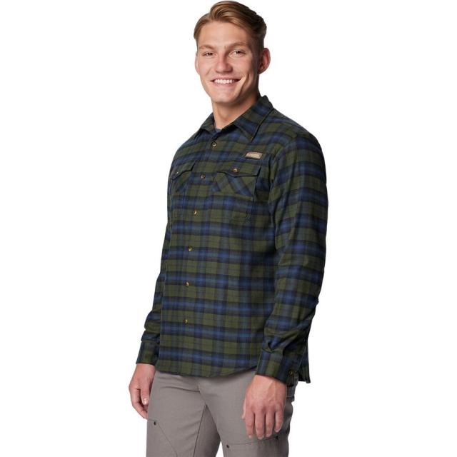 (取寄) コロンビア メンズ ラフテール ストレッチ フランネル ロング-スローブ シャツ - メンズ Columbia men Roughtail Stretch Flannel Long-Sleeve Shirt - Men's Surplus Green Ombre Tartan