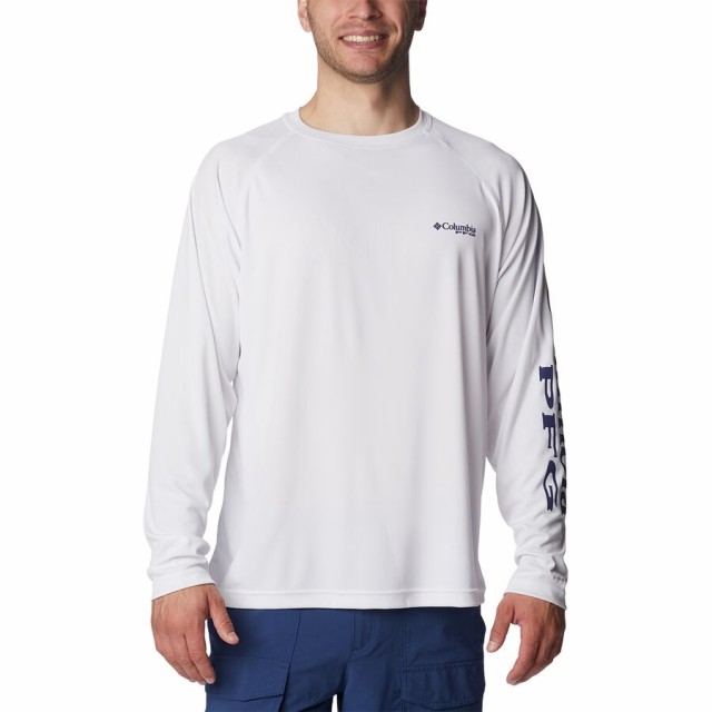 (取寄) コロンビア メンズ ターミナル タックル シャツ - メンズ Columbia men Terminal Tackle Shirt - Men's White/Nightshade Logoの通販は