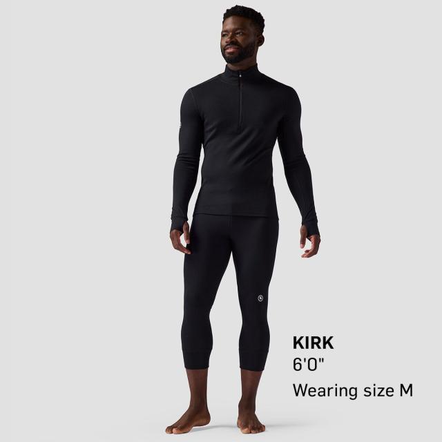 (取寄) バックカントリー メンズ メリノ ミッドウエイト 1/4-ジップ ベースレイヤー— トップ - メンズ Backcountry men Cedars Merino Midweight 1/4-Zip Baselayer Top - Men's Black