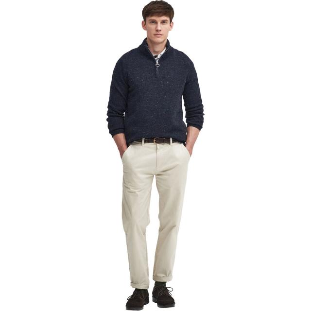 (取寄) バブアー メンズ 1/2-ジップ ニット ジャンパー - メンズ Barbour men Tainsbury 1/2-Zip Knitted Jumper - Men's Navy