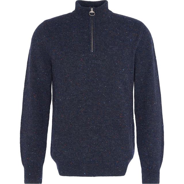 (取寄) バブアー メンズ 1/2-ジップ ニット ジャンパー - メンズ Barbour men Tainsbury 1/2-Zip Knitted Jumper - Men's Navy