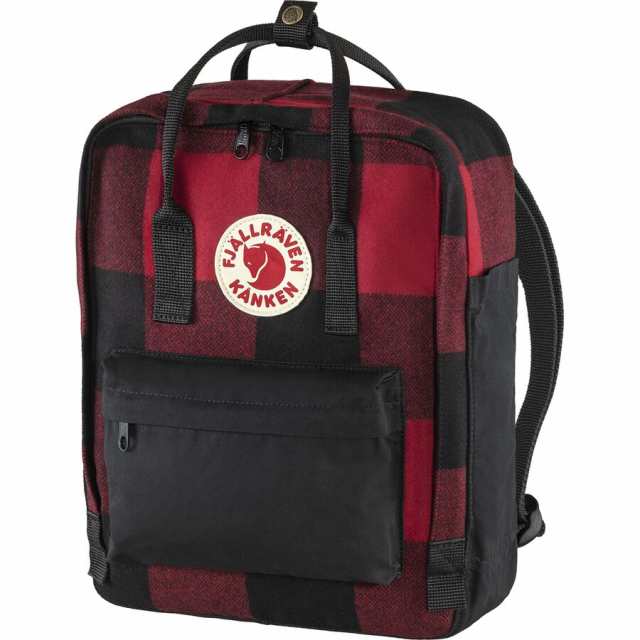 (取寄) フェールラーベン リ-ウール 16L バックパック Fjallraven Kanken Re-Wool 16L Backpack Red/Black