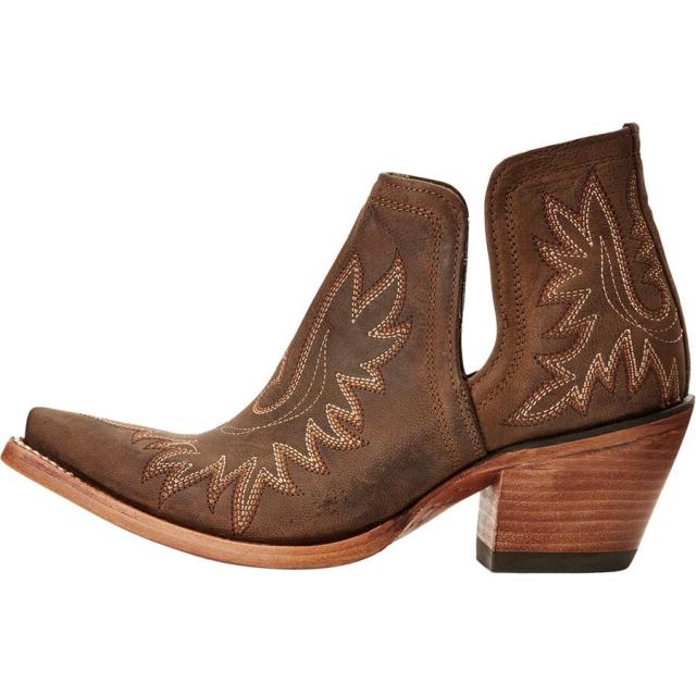 (取寄) アリアット レディース ディクソン ウェスタン ブーティ - ウィメンズ Ariat women Dixon Western Bootie - Women's Weathered Brown