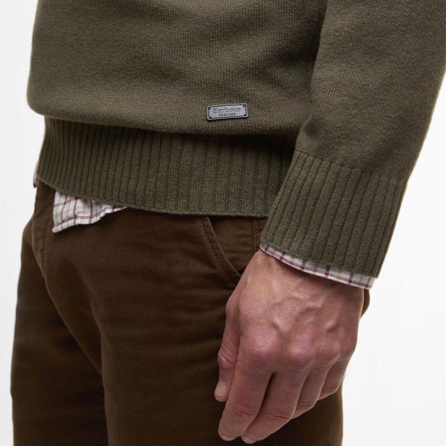 (取寄) バブアー メンズ ケルソン 1/2-ジップ ニット ジャンパー - メンズ Barbour men Kelson 1/2-Zip Knitted Jumper - Men's Olive