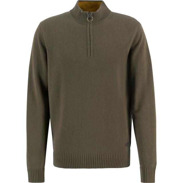 (取寄) バブアー メンズ ケルソン 1/2-ジップ ニット ジャンパー - メンズ Barbour men Kelson 1/2-Zip Knitted Jumper - Men's Olive