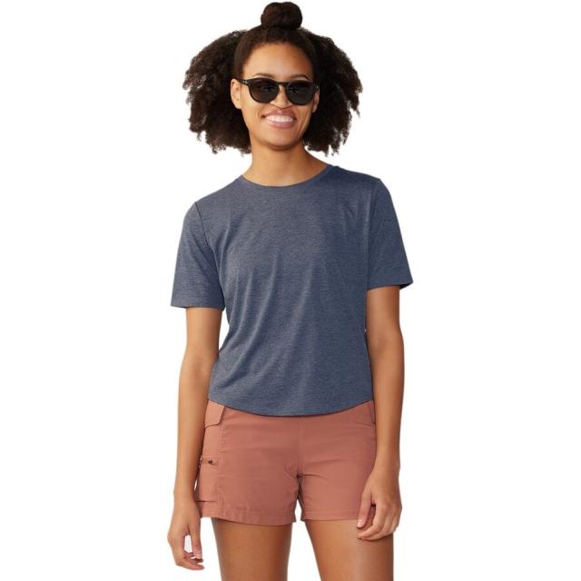 (取寄) マウンテンハードウェア レディース サンブロッカー ショートスリーブ トップ - ウィメンズ Mountain Hardwear women Sunblocker Short-Sleeve Top - Women's Blue Slate Heatherの通販は