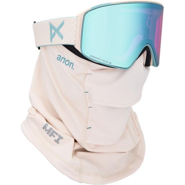 (取寄) アノン M4 シリンドリカル ゴーグルズ + MFI フェイス マスク Anon M4 Cylindrical Goggles + MFI Face Mask Oat/Perceive Variable Blue