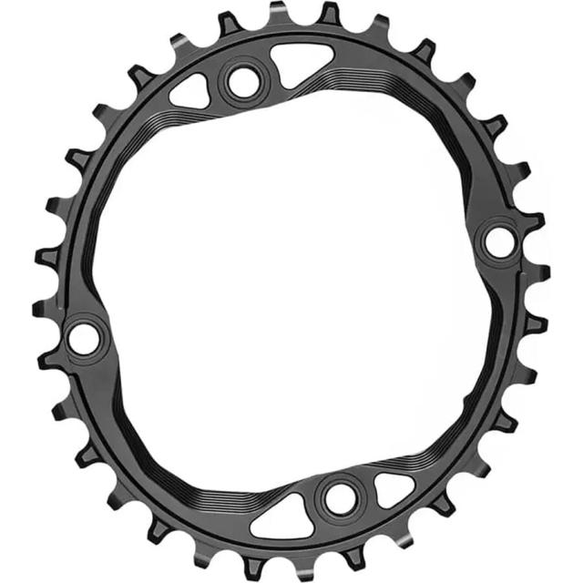 (取寄) アブソリュートブラック シマノ HG+ オーバル チェーンリング absoluteBLACK Shimano HG+ 12-Spd Oval Chainring 104BCD - Black