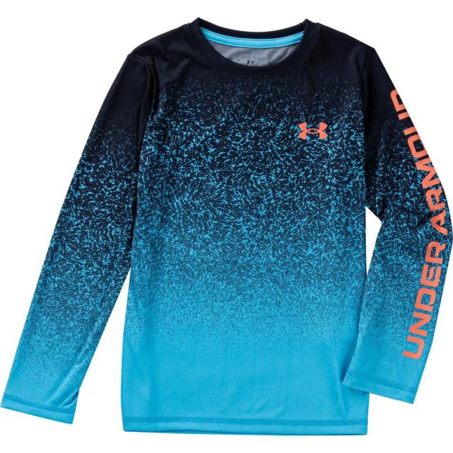(取寄) アンダーアーマー ボーイズ グラジエント ロゴ ロング-スローブ シャツ - ボーイズ Under Armour boys Illumine Gradient Logo Long-Sleeve Shirt - Boys' Midnight Navyの通販は 9,916円