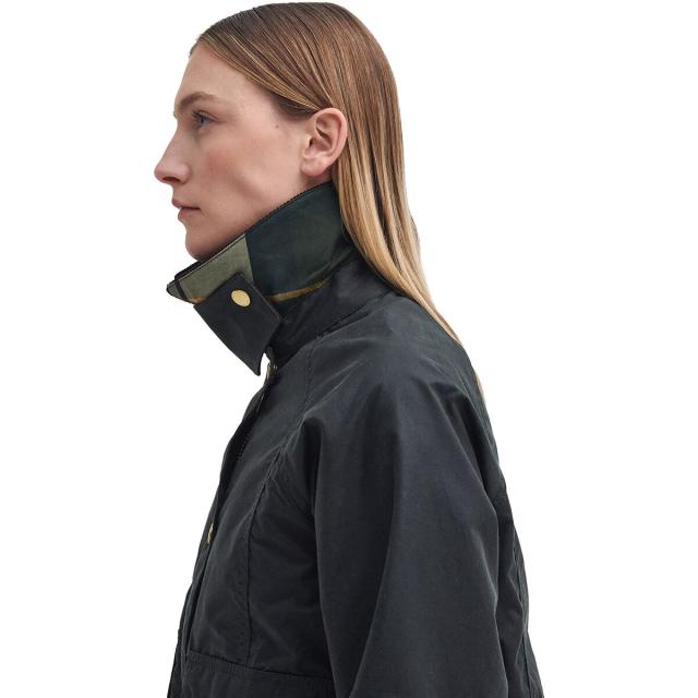 取寄) バブアー レディース クロップド ビードネル ワックス