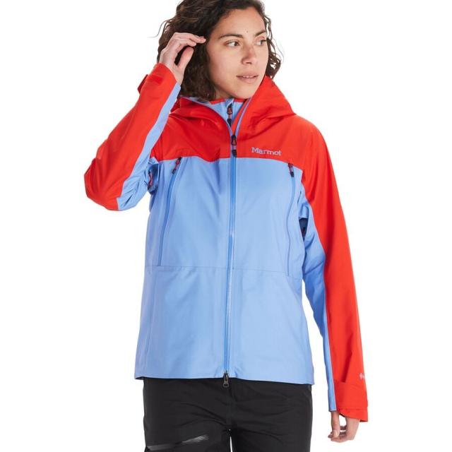 (取寄) マーモット レディース マイター ピーク ジャケット - ウィメンズ Marmot women Mitre Peak Jacket - Women's Victory Red/Getaway Blueの通販は