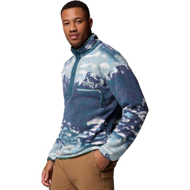 (取寄) コロンビア メンズ ヘルベティア リ プリンテッド 1/2-スナップ フリース - メンズ Columbia men Helvetia II Printed 1/2-Snap Fleece - Men's Crushed Blue Sisters