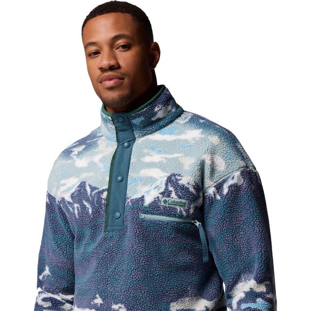 (取寄) コロンビア メンズ ヘルベティア リ プリンテッド 1/2-スナップ フリース - メンズ Columbia men Helvetia II Printed 1/2-Snap Fleece - Men's Crushed Blue Sisters