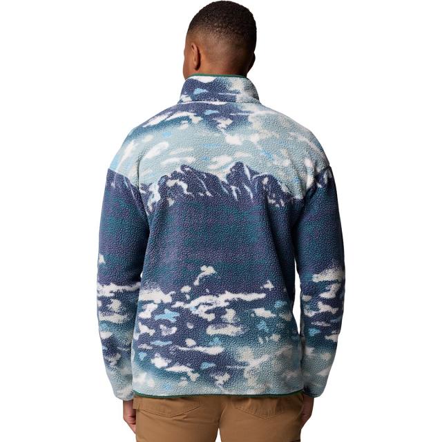 (取寄) コロンビア メンズ ヘルベティア リ プリンテッド 1/2-スナップ フリース - メンズ Columbia men Helvetia II Printed 1/2-Snap Fleece - Men's Crushed Blue Sisters