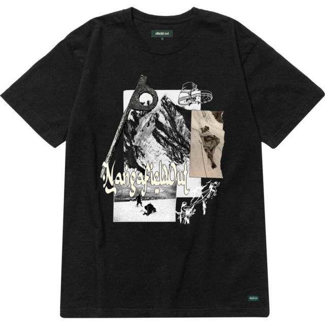 (取寄) アフィールドアウト メンズ X ナンガ T-シャツ - メンズ Afield Out men x Nanga Parbat T-Shirt - Men's Black