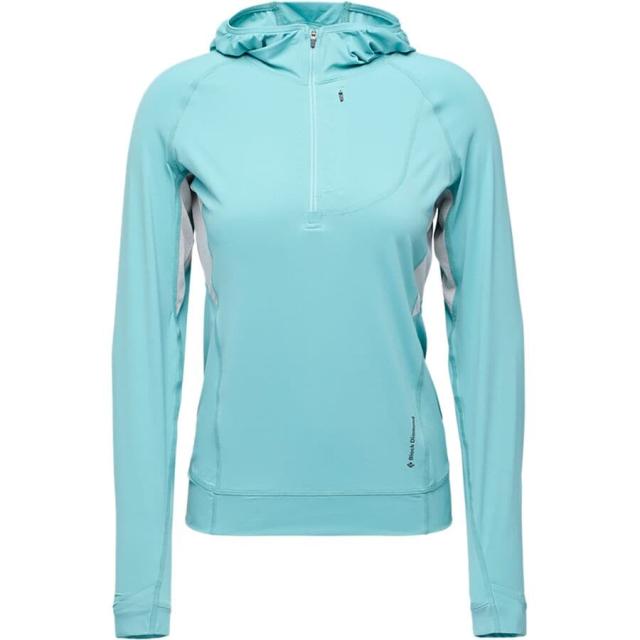 (取寄) ブラックダイヤモンド レディース アルペングロー プロ フーデット トップ - ウィメンズ  women Alpenglow Pro Hooded Top - Women's Glacier