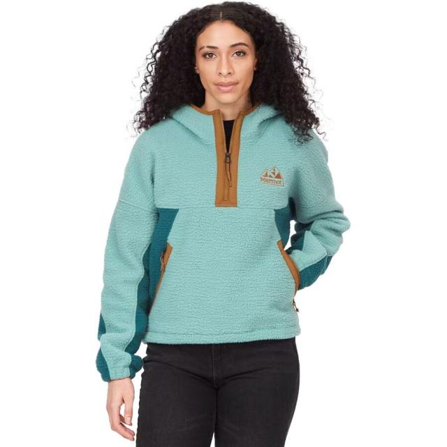 (取寄) マーモット レディース スーパー アロス フリース ブーディ - ウィメンズ Marmot women Super Aros Fleece Hoodie - Women's Blue Agave/Dark Jungle/Hazelの通販は