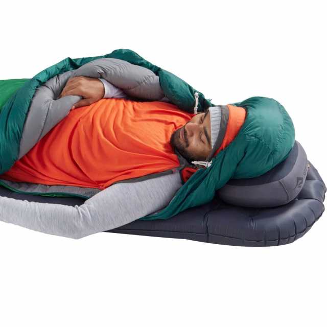 (取寄) シートゥサミット アセント スリーピング バッグ 30F ダウン Sea To Summit Ascent Sleeping Bag: 30F Down Rain Forest Green