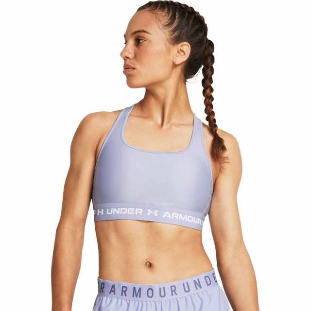 (取寄) アンダーアーマー レディース クロスバック ミッド ブラ - ウィメンズ Under Armour women Crossback Mid Bra - Women's Celeste