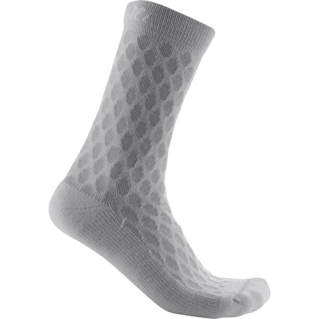 (取寄) カステリ レディース スフィーダ 13 ソック - ウィメンズ Castelli women Sfida 13 Sock - Women's Silver Gray/Whiteの通販は