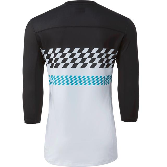 (取寄) イエティサイクルズ メンズ エンデューロ 3/4-スリーブ ジャージ - メンズ Yeti Cycles men Enduro 3/4-Sleeve Jersey - Men's Turq Checker