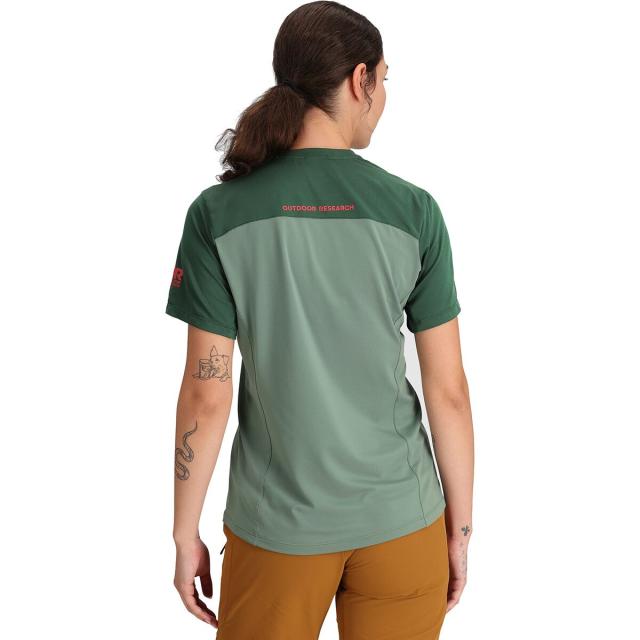 (取寄) アウトドア リサーチ レディース フリーホイール ショートスリーブ ジャージ - ウィメンズ Outdoor Research women Freewheel Short-Sleeve Jersey - Women's Balsam/Groveの通販は