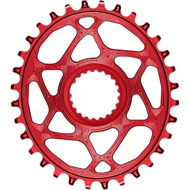(取寄) アブソリュートブラック オーバル XTR M9100 ダイレクト マウント チェーンリング absoluteBLACK OVAL XTR M9100 Direct Mount Chainring Redの通販は